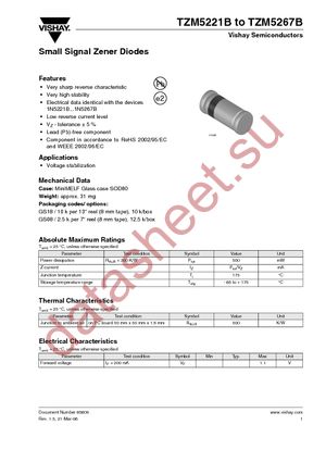 TZM5230B-GS18 datasheet  